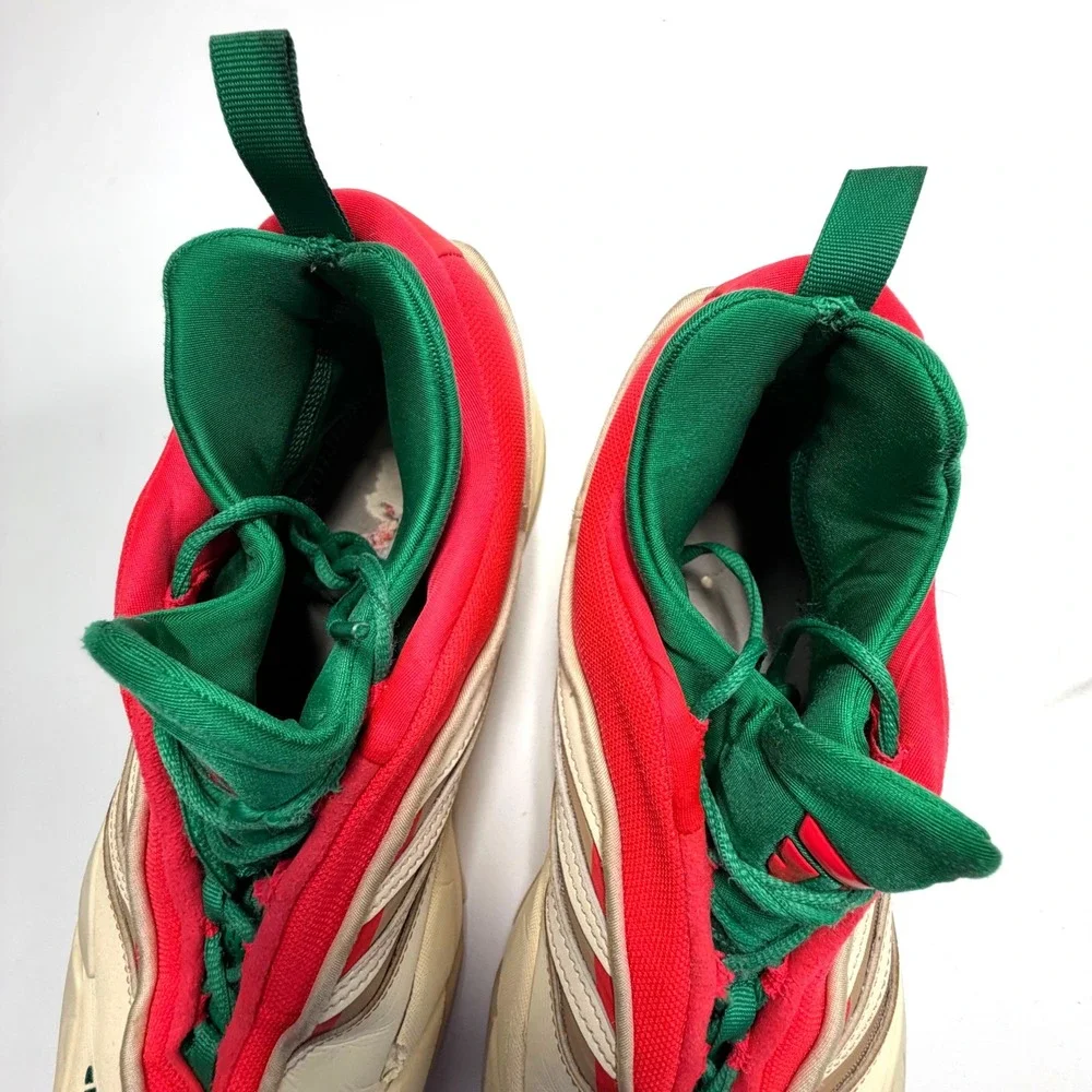 Adidas Dame Basketball Shoes‎ Mens 12 Red Green Cream Sneakers